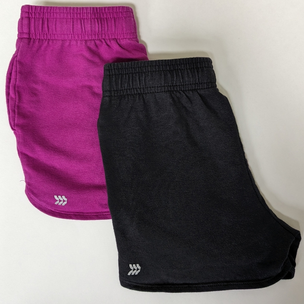 Girls Drawstring French Terry Athletic Shorts (Size 6/6X)